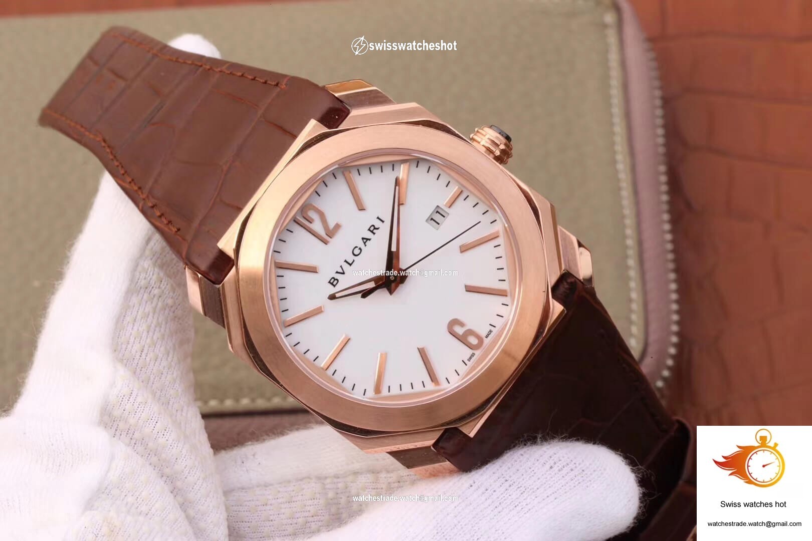 Bvlgari Octo 102119 BGOP38WGLD White Dial 2