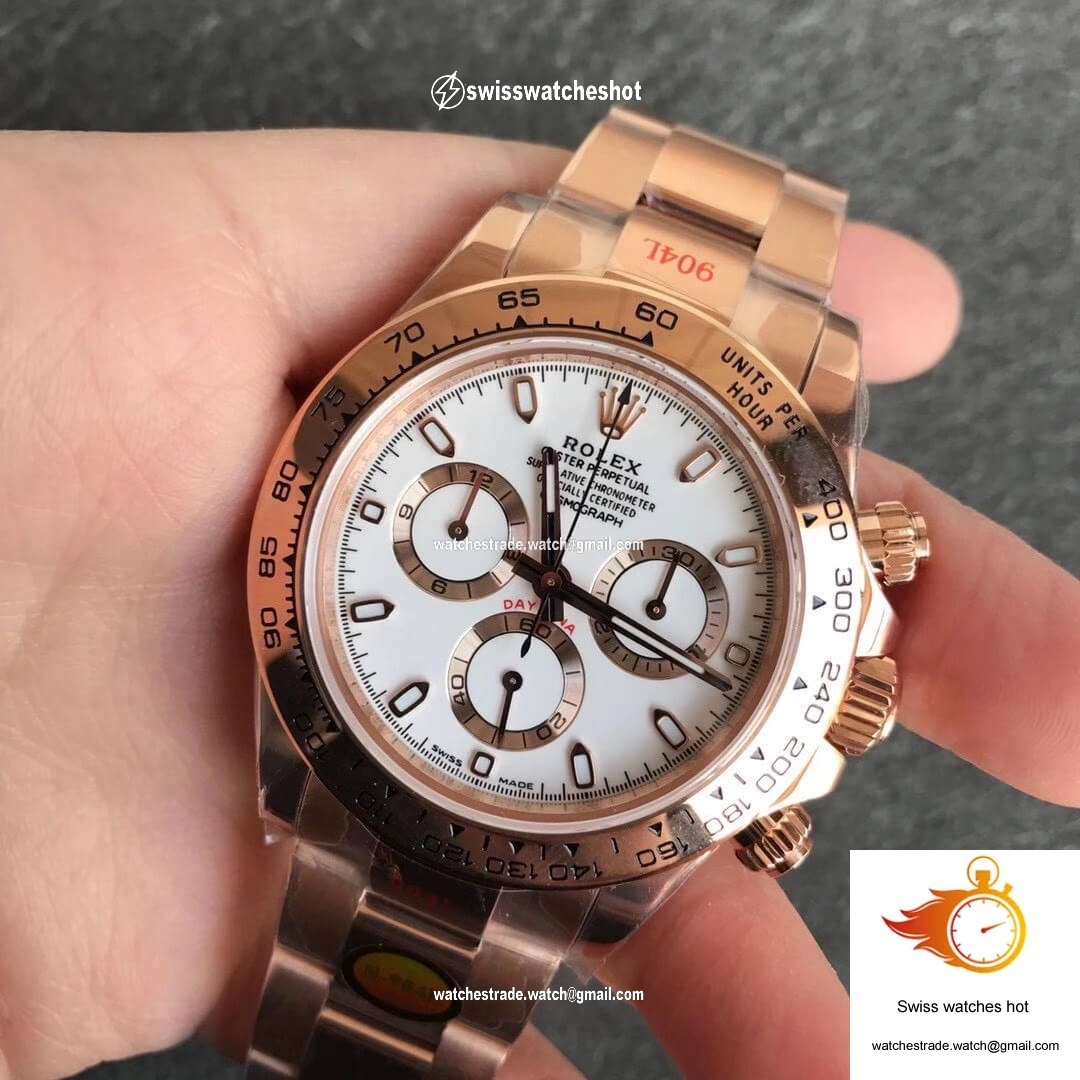 Rolex Daytona m116505-0010 Noob Factory White Dial 2