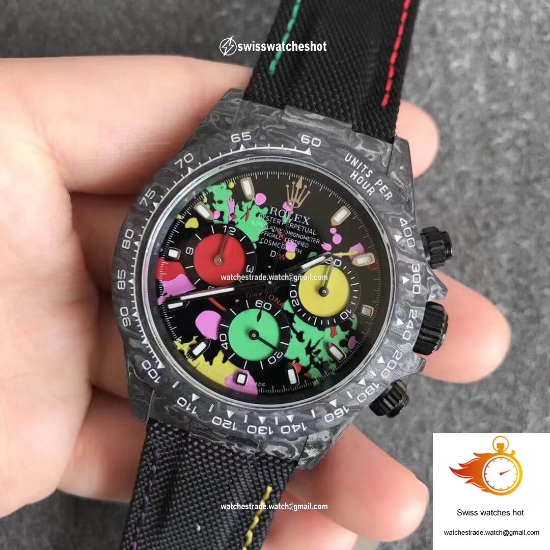 Rolex Daytona Cosmograph Carbon Fiber Diw Customized Version Noob Factory Color Dial 2