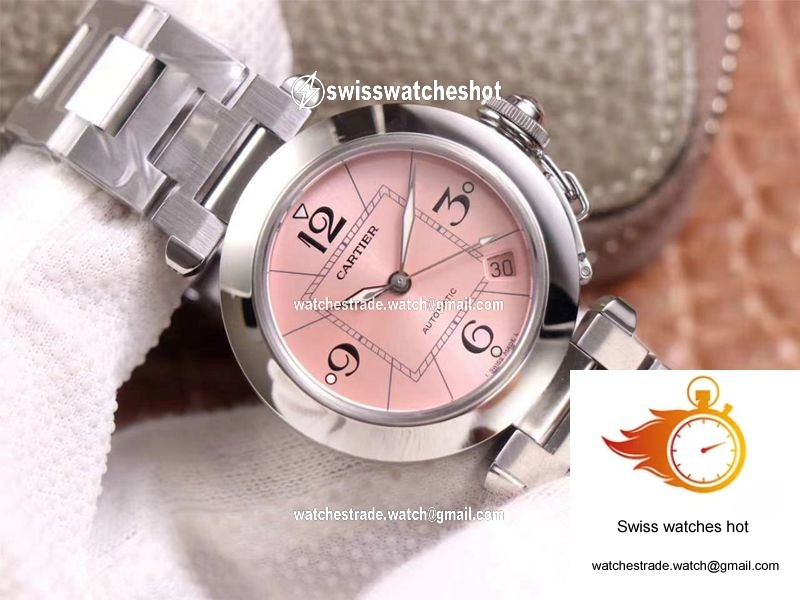 Cartier Pasha W31075M7 V9 Factory Pink Dial 2