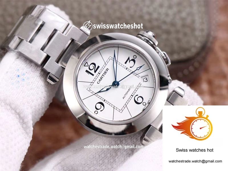 Cartier Pasha W31074M7 V9 Factory White Dial 2