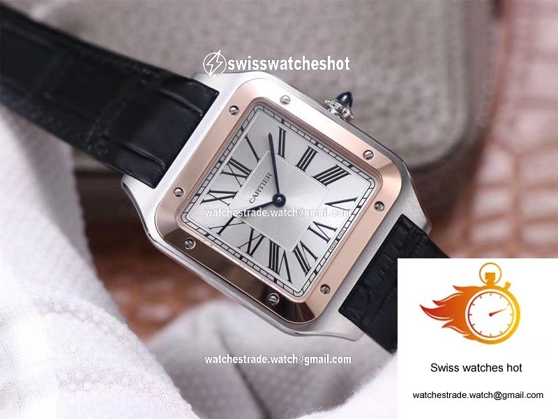 Cartier Santos Dumont W2SA0017 F1 Factory Silver Dial 2