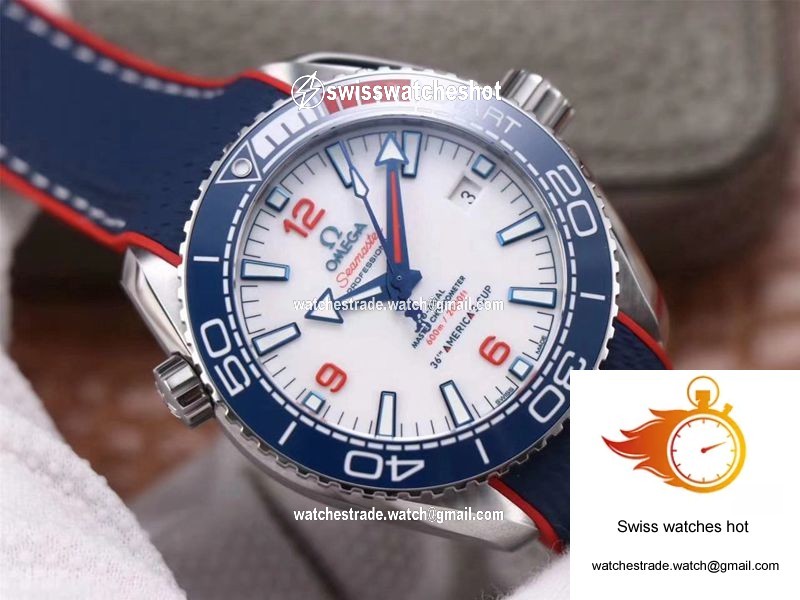 Omega Seamaster Planet Ocean 36th America’s Cup Limited Edition VS Factory White Dial 2