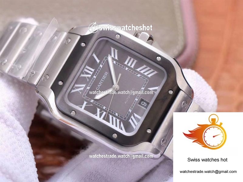 Cartier Santos de Large WSSA0037 V6 Factory Gray Dial 2