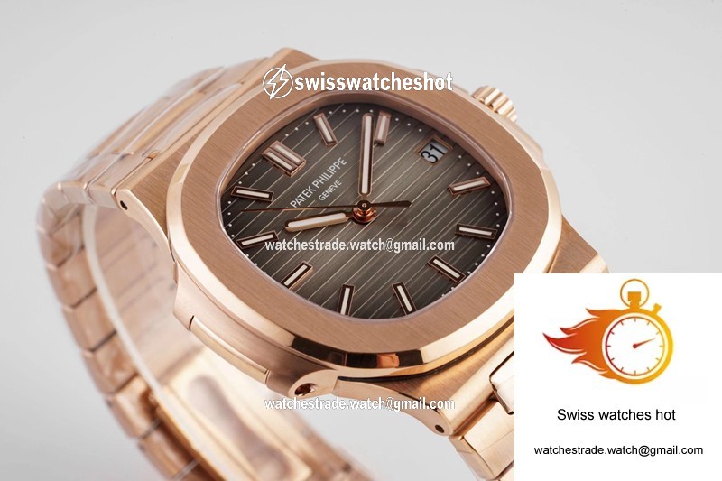 Patek Philippe Nautilus 5711/1R-001 PPF Factory V4 Rose Gold Brown Dial 2