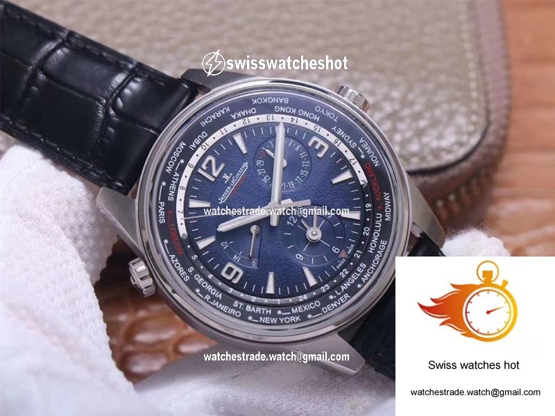 Jaeger LeCoultre Polaris Geographic WT 904847Z ZF Factory Blue Black Gradient Dial 2
