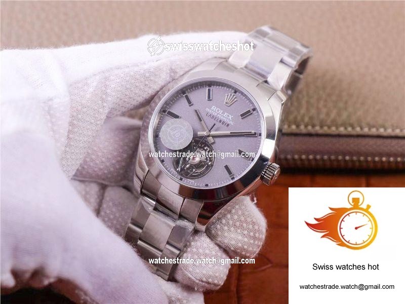 JB Factory Replica Rolex Milgauss Base 116400 Label Noir Design LNT01HS-001 Silver case watch 2