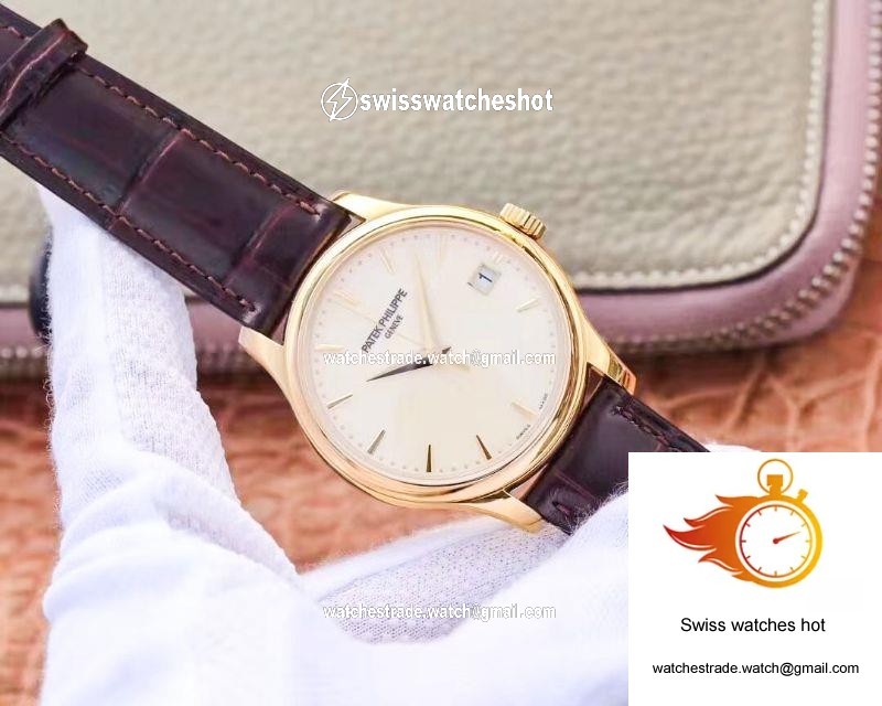 ZF Factory Patek Philippe Calatrava Yellow Gold 5227J-001 Flip Back Version 2
