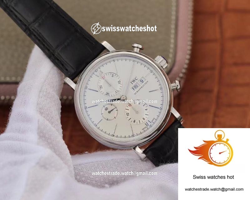 IWC Portofino Chronograph Multi-function IW391022 ZF Factory 42mm X 13.5mm White Dial 2