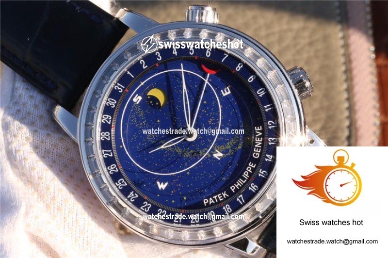 Patek Philippe Grand Complications Sky Moon Celestial 6102P-001 TWA Factory Blue Dial 2