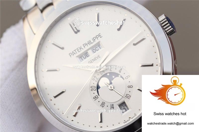 Patek Philippe Complications Annual Calendar 5396G KM Factory Steel Strap White Dial 2
