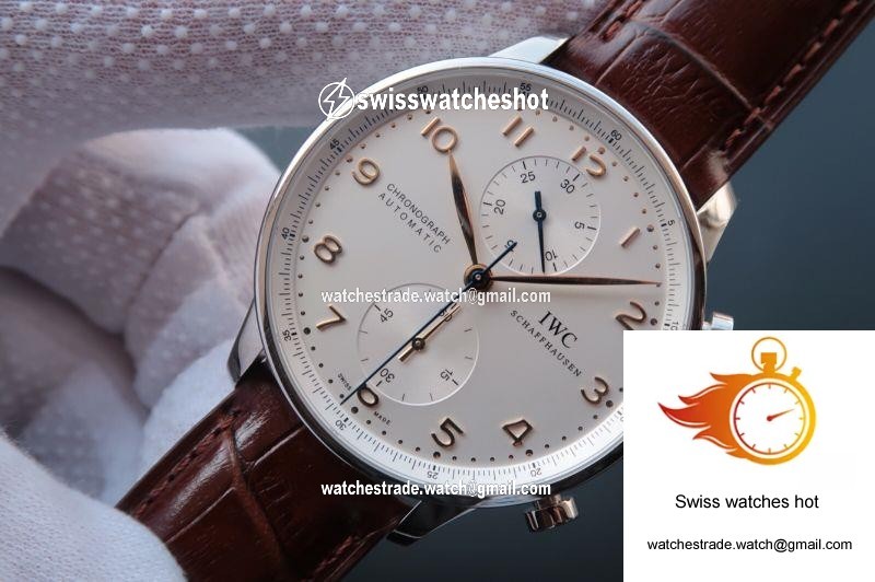 IWC Portugieser Chronograph IW371445 ZF Factory White Dial 2