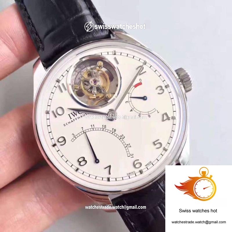 IWC Portugieser Tourbillon Mystere Retrograde IW504601 YL Factory White Dial 2