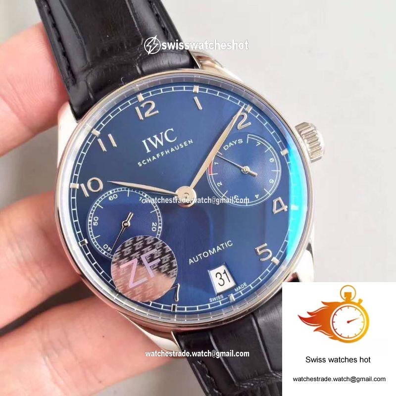 IWC Portuguese IW500703 ZF Factory Blue Dial 2