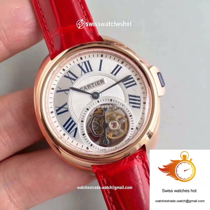 Cartier Drive De Tourbillon W4100013 18K Rose Gold White Dial 2
