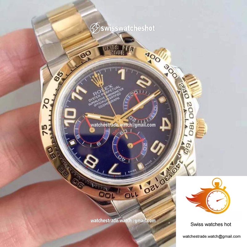 Rolex Daytona Cosmograph 116503 3A Factory 18K Yellow Gold Wrapped Blue Dial 2