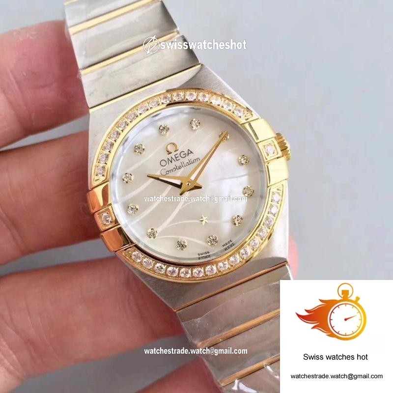 Omega Constellation Ladies 123.25.24.60.55.011 White Mother Of Pearl Dial 2