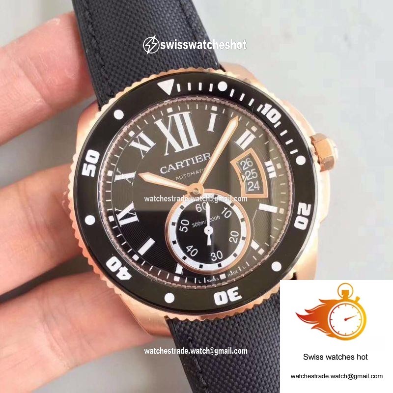 Calibre De Cartier Diver W7100052 42MM JF Factory Black Dial 2