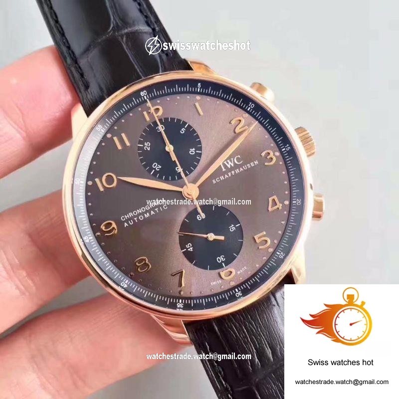 IWC Portugieser Chronograph IW371482 ZF Factory Anthracite Dial 2