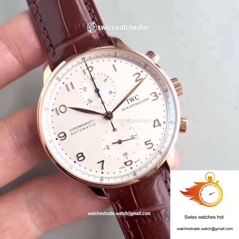 IWC Portugieser Chronograph IW371445 ZF Factory V2 Silver Dial 2