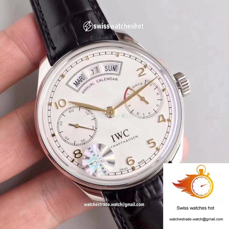 IWC Portugieser Annual Calendar IW503501 YL Factory White Dial 2