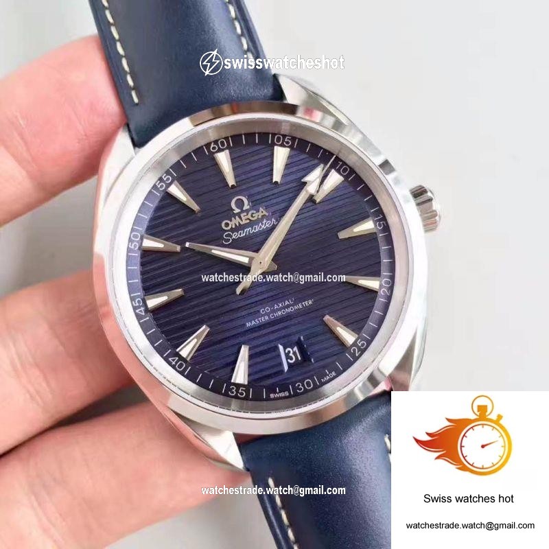 Omega Seamaster Aqua Terra 150M Master Co-Axial Baselworld Blue Textured Dial 2