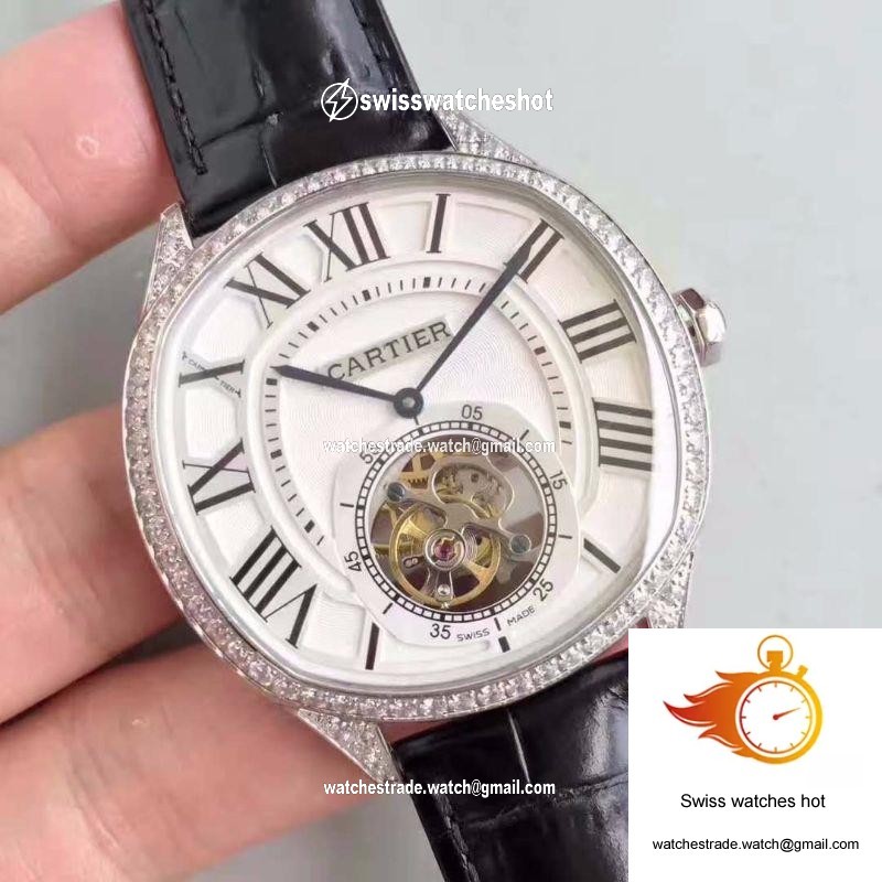 Drive De Cartier W4100013 Tourbillon White Textured Dial 2
