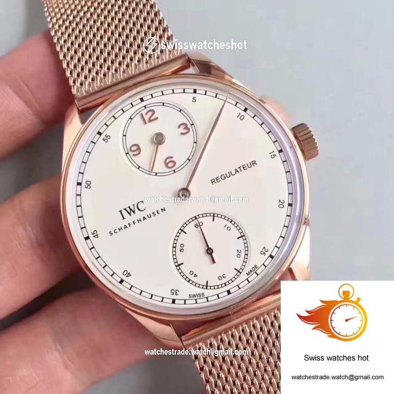 IWC Portugieser Regulateur IW544402 YL Factory White Dial 2