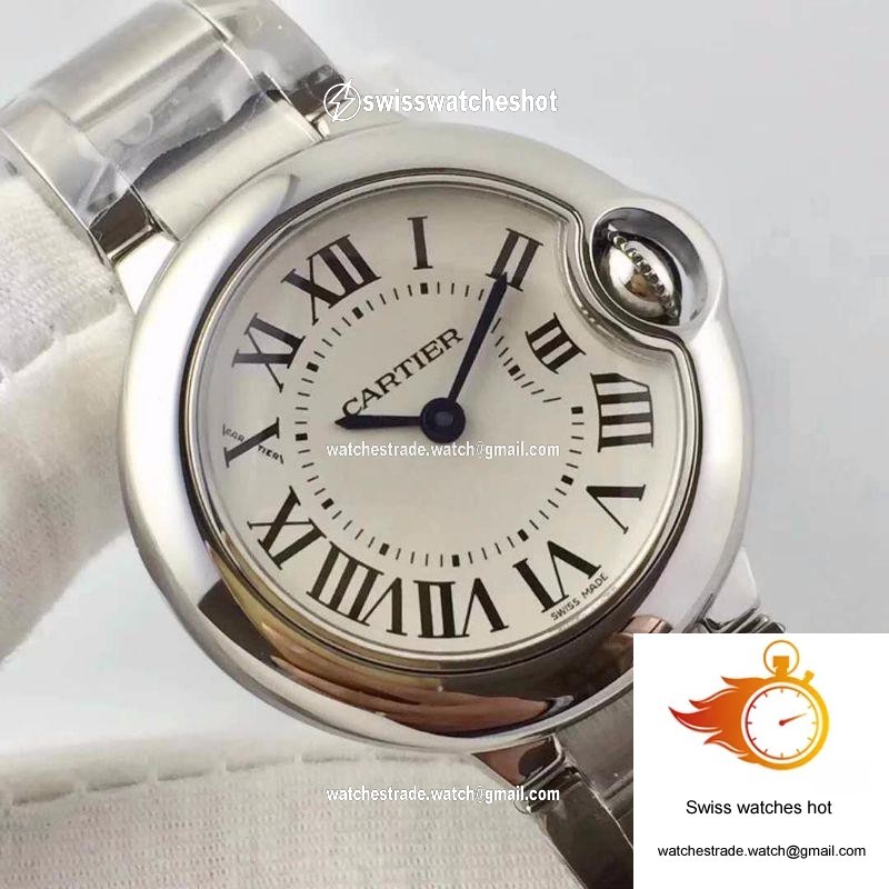 Ballon Bleu De Cartier 28MM W69010Z4 V6 Factory White Dial 2