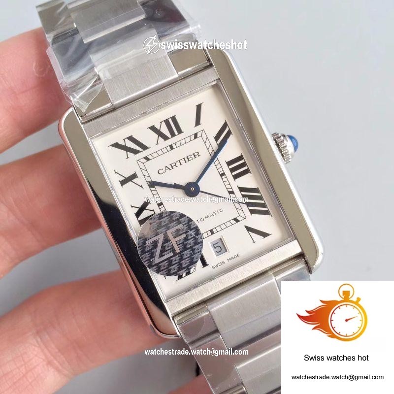 Cartier Tank Solo XL Automatic W5200028 ZF Factory White Dial 2