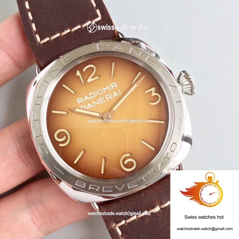 Panerai Radiomir 3 Days Acciaio Brevettato PAM687 ZF Factory Brown Dial 2