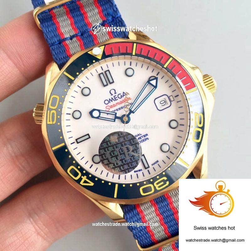 Omega Seamaster Diver 300M Co-Axial 41MM Commander 007 212.62.41.20.04.001 White Dial 2