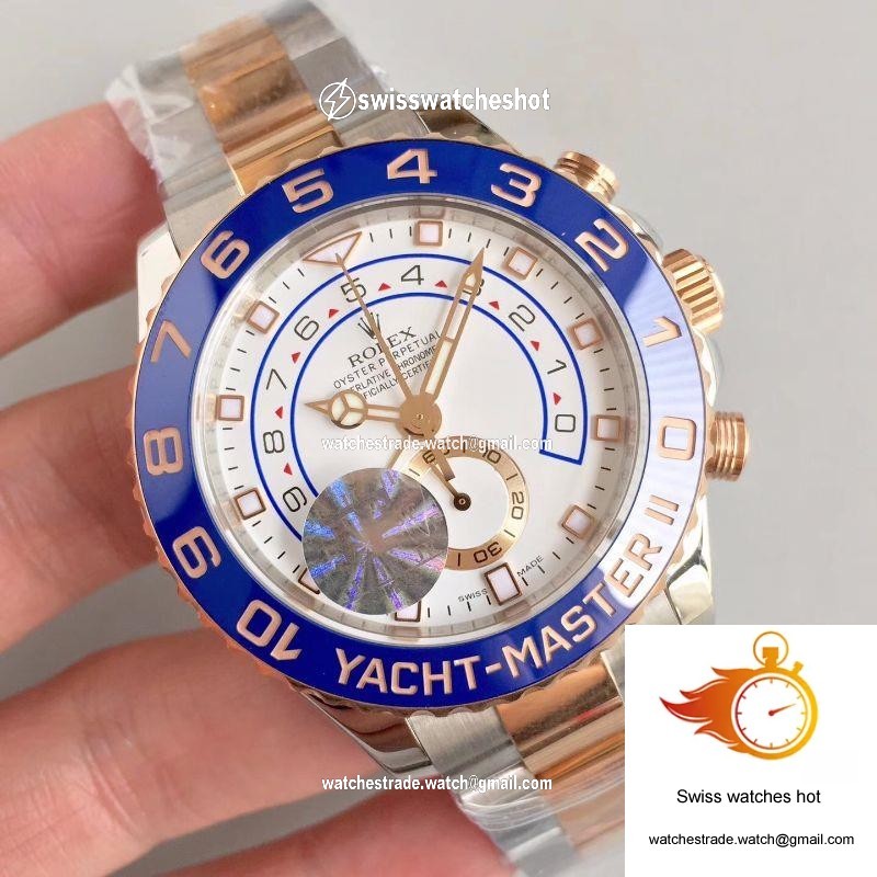 Rolex Yacht Master II 116681 JF Factory Rose Gold White Dial 2