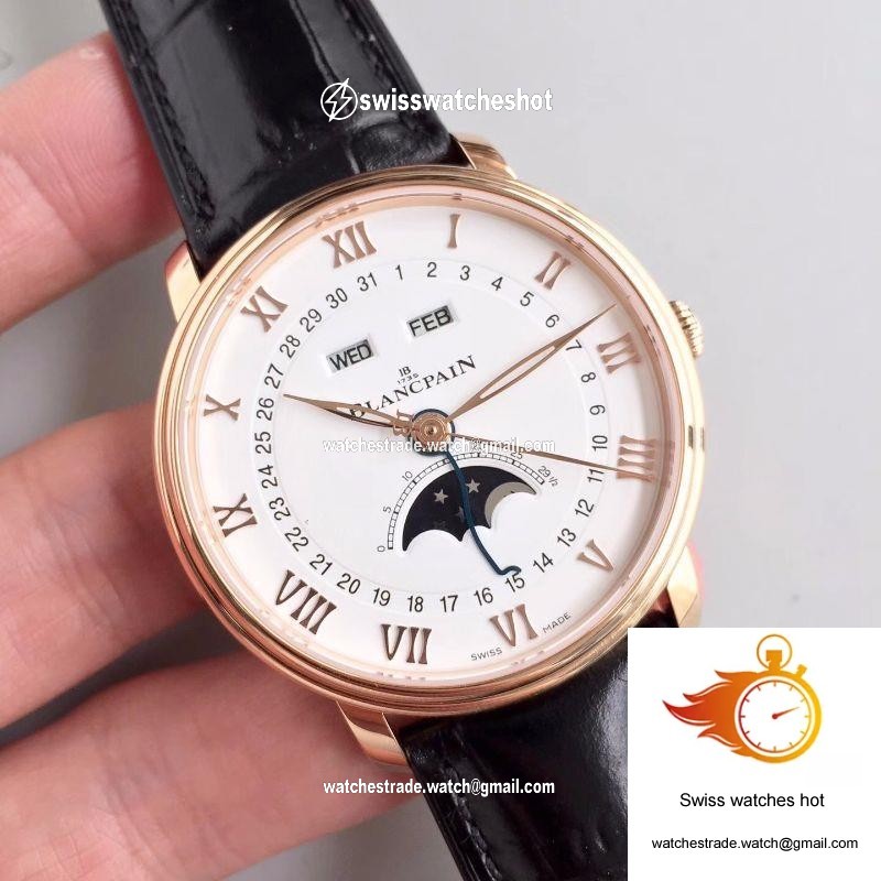 Blancpain Villeret 6654-3642-55B OM Factory White Dial 2
