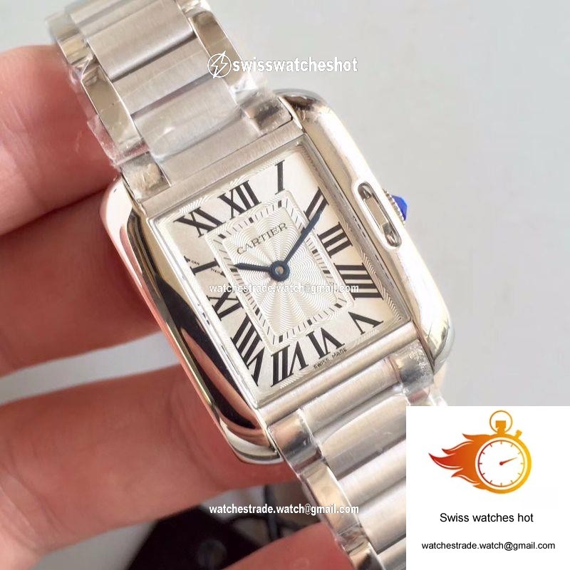 Cartier Tank Anglaise Ladies W5310022 Silver Dial 2