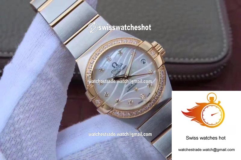 Omega Constellation Double Eagle Lady White Mother-Of-Pearl Dial 27MM 3S Factory 2