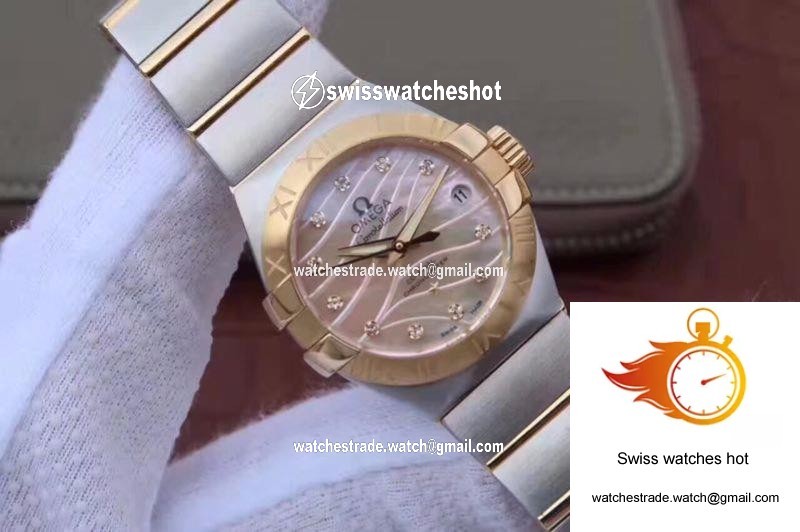 Omega Constellation Double Eagle Lady Yellow Mother-Of-Pearl Dial 27MM 3S Factory 2
