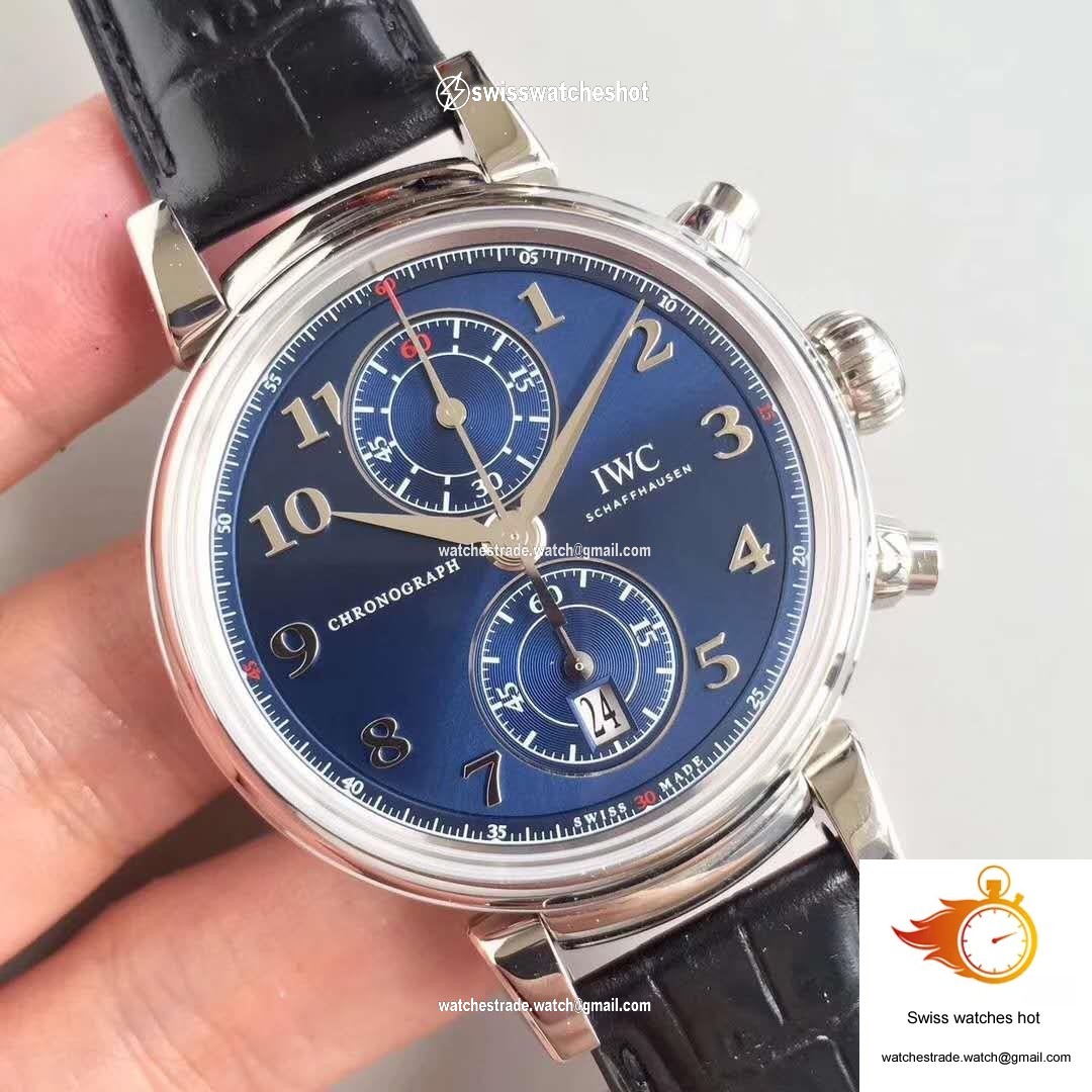 IWC Da Vinci Chronograph Edition Sport For Good Fundation IW393402 ZF Factory Blue Dial 2