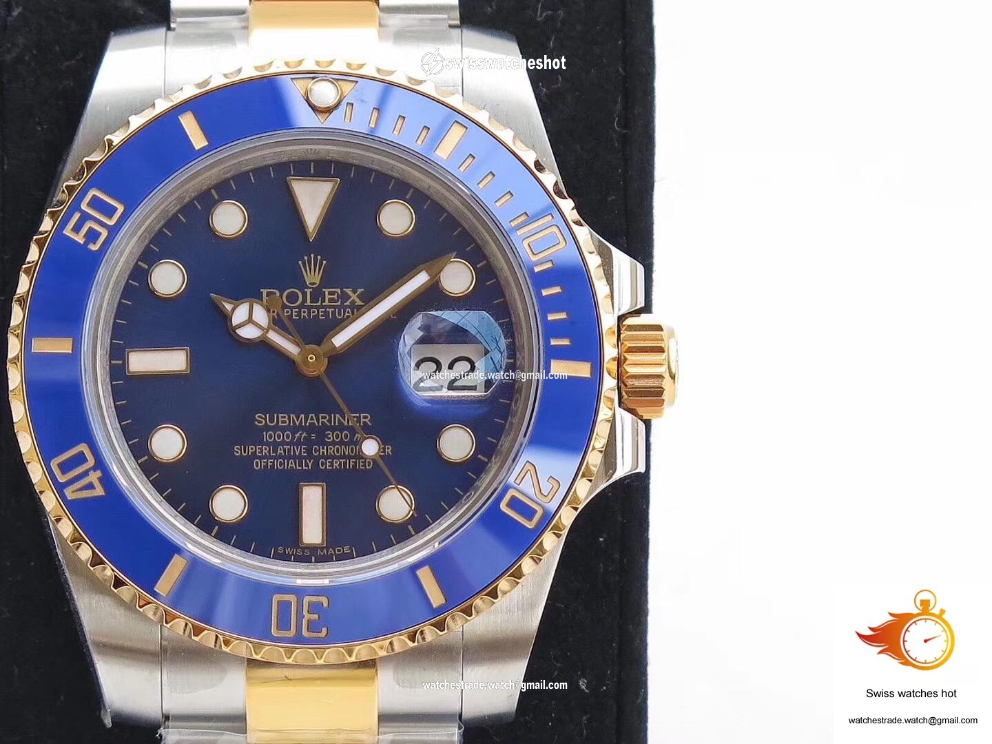 Rolex Submariner Date 116613LB VR Factory Yellow Gold Wrapped Blue Dial 2