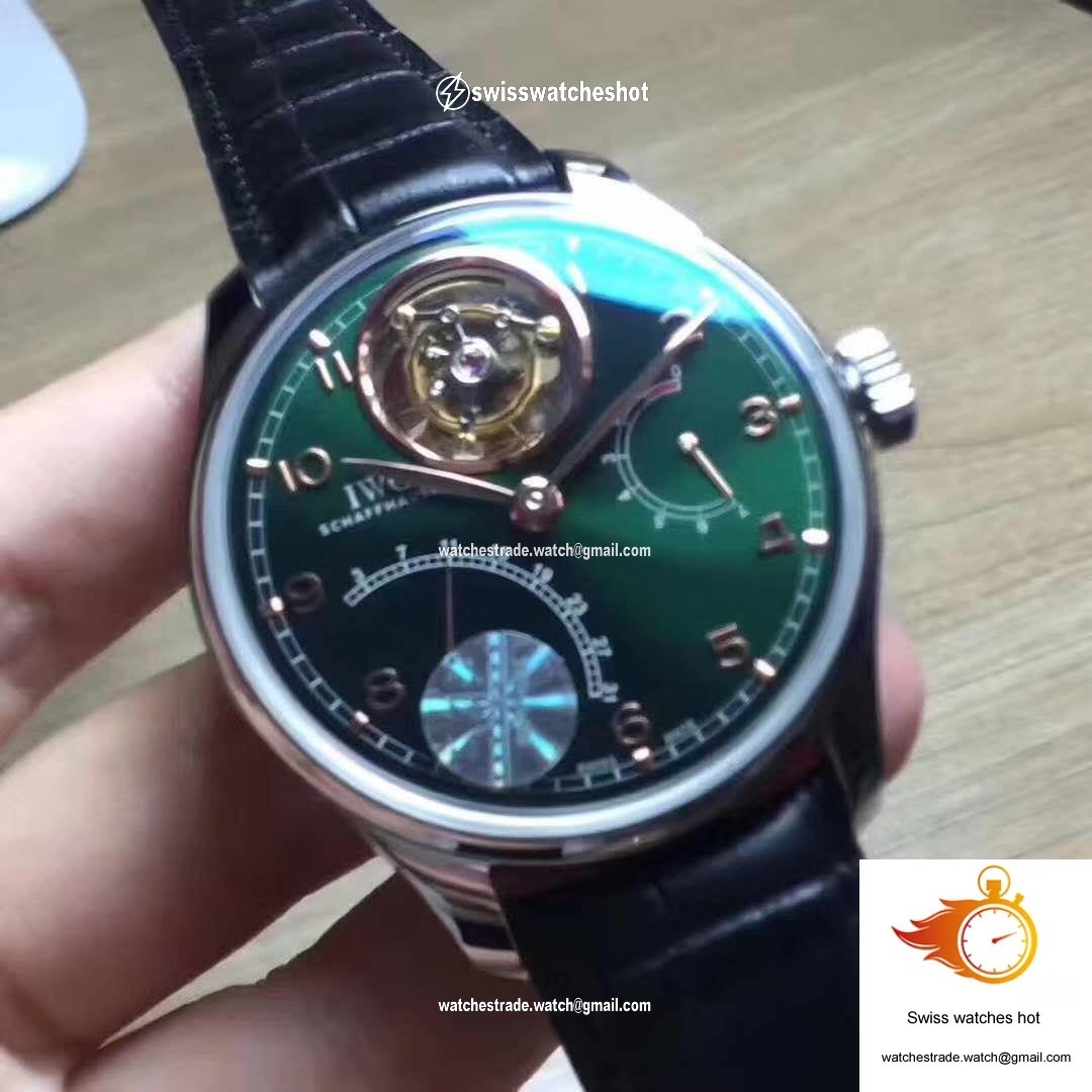 IWC Portuguese Tourbillon YL Factory Green Dial 2