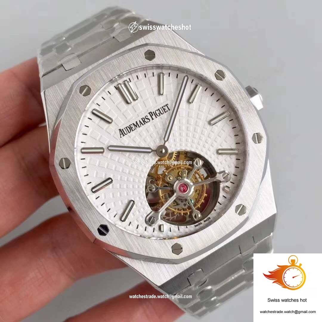 Audemars Piguet Royal Oak Tourbillon Extra Thin 26522 White Dial R8 Factory 2