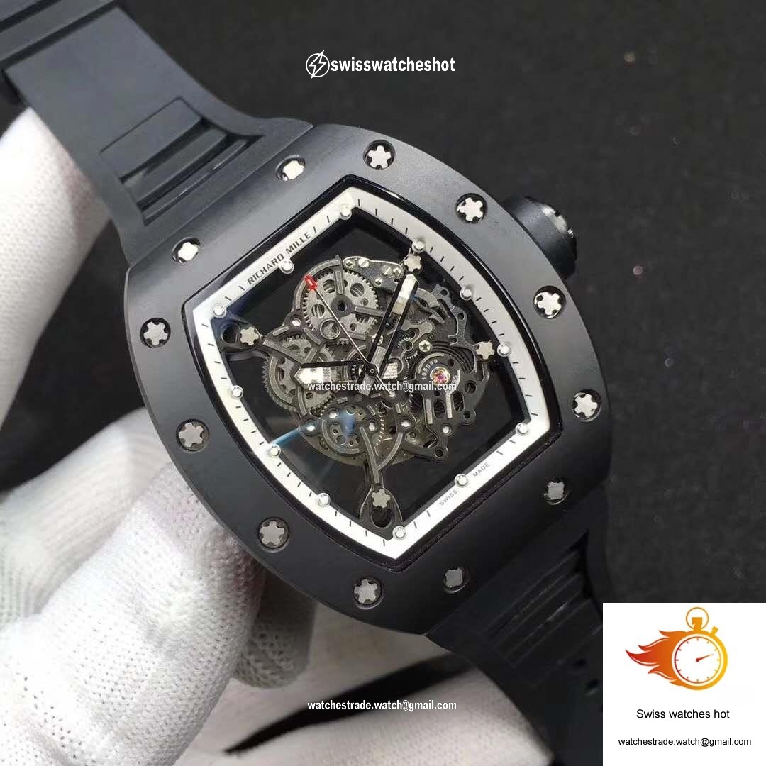 Richard Mille RM055 KV Factory Ceramic White Skeleton Dial 2