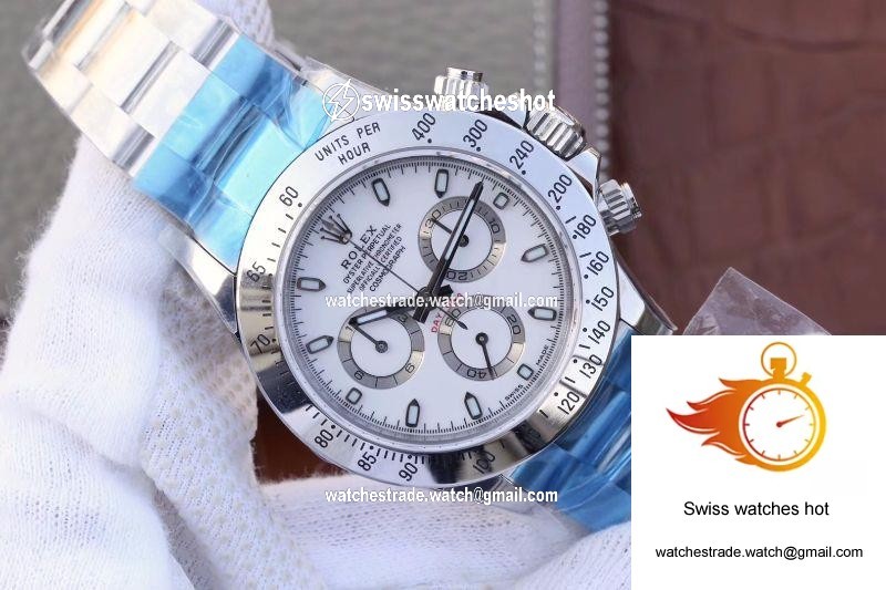 Rolex Daytona Cosmograph 116520 Noob Factory White Dial 2