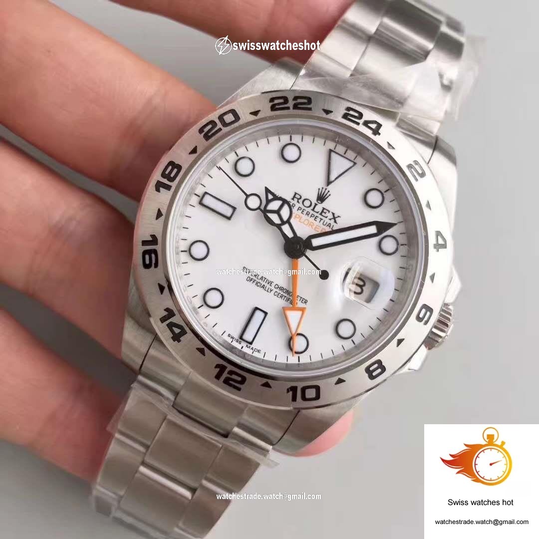 Rolex Explorer II 216570 2018 Noob Factory White Dial 2