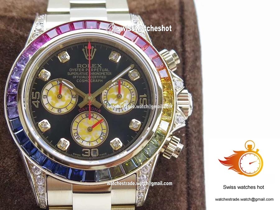 Rolex Daytona Cosmograph Rainbow 116589RBOW BL Factory 4130 Movement 2