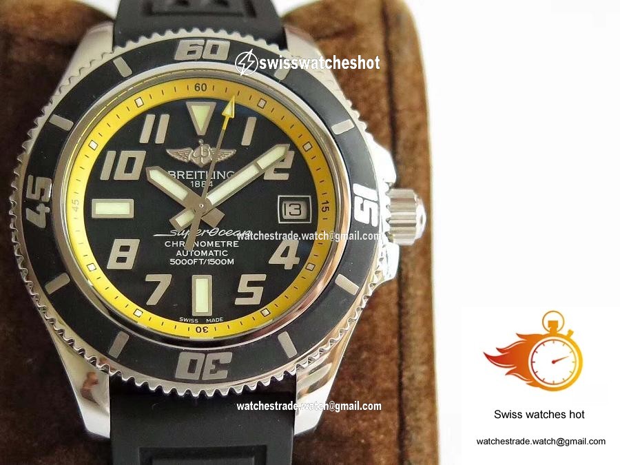 Breitling Superocean 42 Abyss Yellow A1736402/BA32 ZF Factory Black & Yellow Dial 2