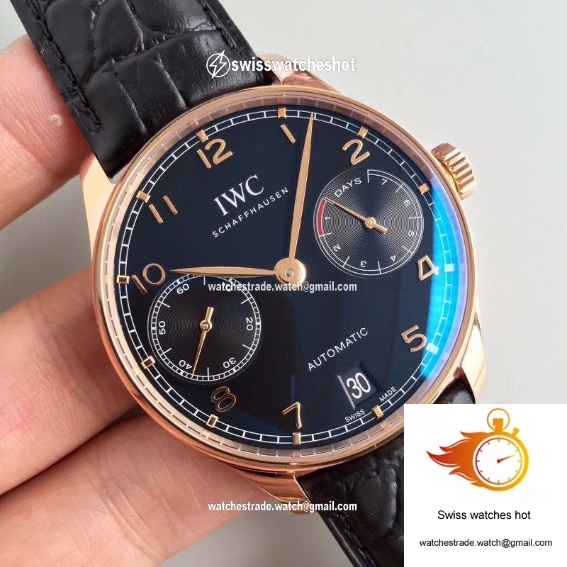 IWC Portuguese IW500701 ZF Factory Black Dial 2
