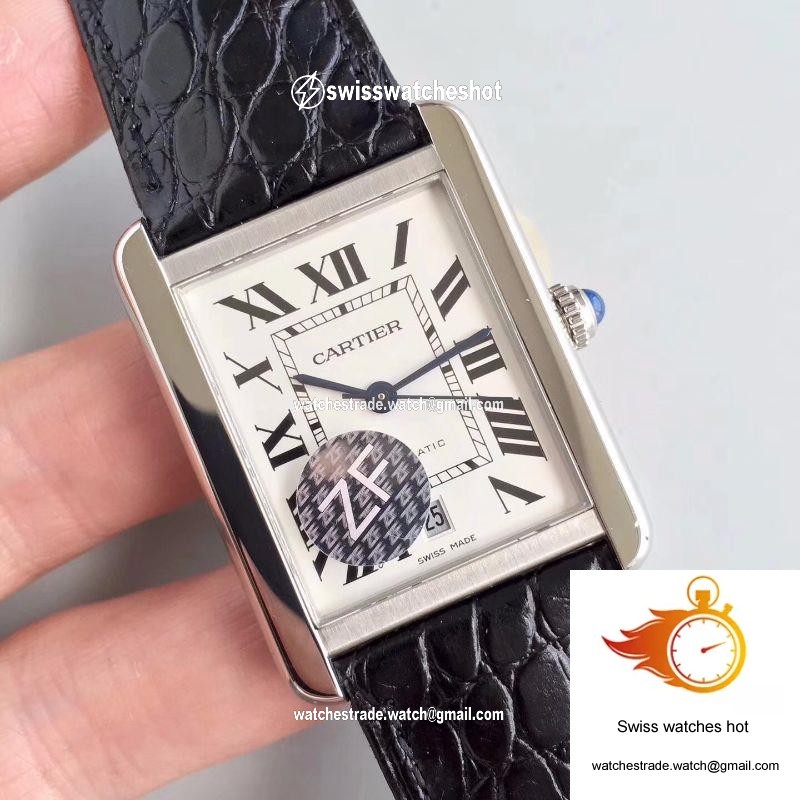 Cartier Tank Solo XL Automatic W5200027 ZF Factory White Dial 2