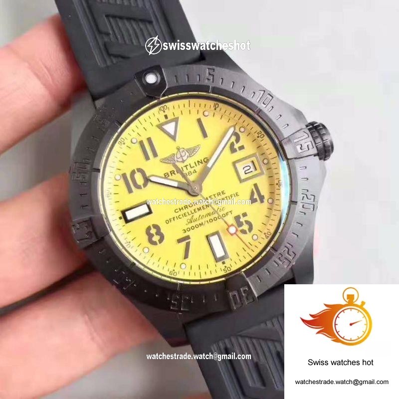 Breitling Avenger II Seawolf V1731110 BD74 109W M20BASA.1 GF Factory Yellow Dial 2