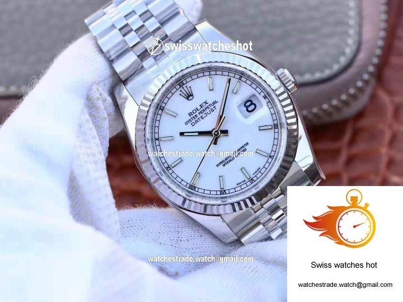 Rolex Datejust 116234 36mm AR Factory White Enamel Dial 2